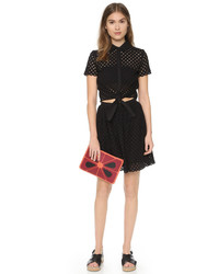 schwarzes Shirtkleid von Cynthia Rowley