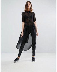 schwarzes Shirtkleid von Vero Moda