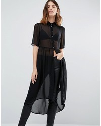 schwarzes Shirtkleid von Vero Moda