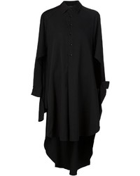 schwarzes Shirtkleid von Yohji Yamamoto