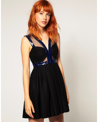 schwarzes Skaterkleid von Asos Black