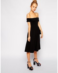 schwarzes Skaterkleid von Asos