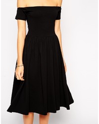 schwarzes Skaterkleid von Asos