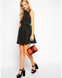 schwarzes Skaterkleid von Asos