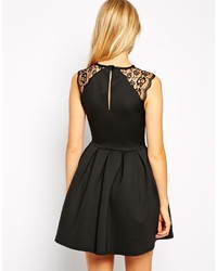 schwarzes Skaterkleid von Asos