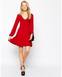 schwarzes Skaterkleid von Asos