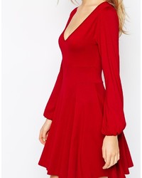 schwarzes Skaterkleid von Asos