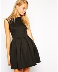 schwarzes Skaterkleid von Asos