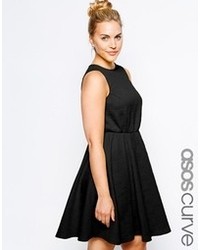 schwarzes Skaterkleid von Asos