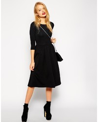 schwarzes Skaterkleid von Asos