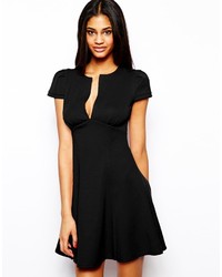 schwarzes Skaterkleid von Asos