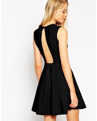 schwarzes Skaterkleid von Asos