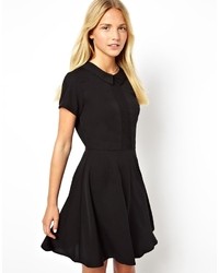 schwarzes Skaterkleid von Asos