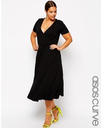 schwarzes Skaterkleid von Asos