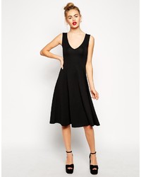 schwarzes Skaterkleid von Asos