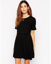 schwarzes Skaterkleid von Asos