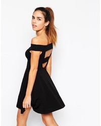 schwarzes Skaterkleid von Asos