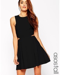 schwarzes Skaterkleid von Asos