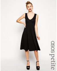 schwarzes Skaterkleid von Asos