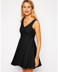 schwarzes Skaterkleid von Asos