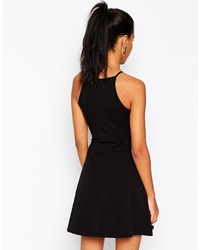 schwarzes Skaterkleid von Asos