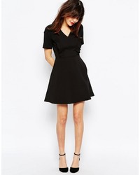 schwarzes Skaterkleid von Asos