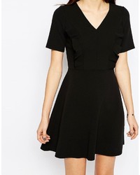 schwarzes Skaterkleid von Asos