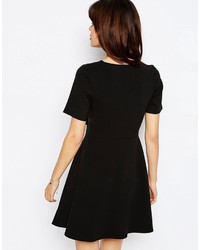 schwarzes Skaterkleid von Asos