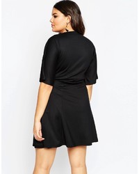 schwarzes Skaterkleid von Asos