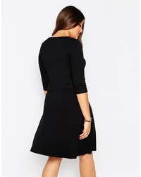 schwarzes Skaterkleid von Asos