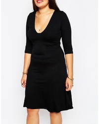 schwarzes Skaterkleid von Asos