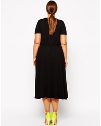 schwarzes Skaterkleid von Asos