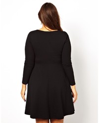 schwarzes Skaterkleid von Asos