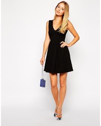 schwarzes Skaterkleid von Asos