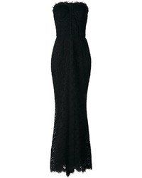 schwarzes Spitze Ballkleid von Dolce & Gabbana