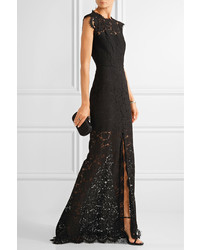 schwarzes Spitze Ballkleid von Rachel Zoe