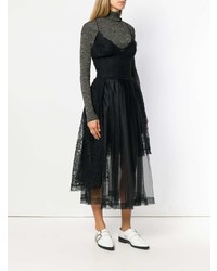 schwarzes Spitze Ballkleid von Ermanno Scervino