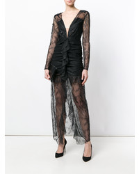 schwarzes Spitze Ballkleid von For Love And Lemons