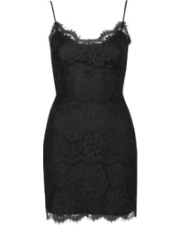 schwarzes Spitze figurbetontes Kleid