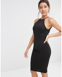 schwarzes figurbetontes Kleid aus Spitze von Missguided