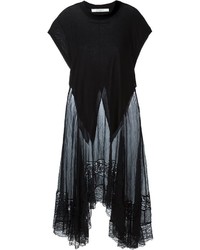 schwarzes Spitze Freizeitkleid von Givenchy