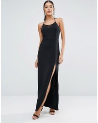 schwarzes Spitze Maxikleid von Asos