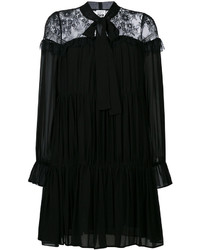 schwarzes Spitze schwingendes Kleid von Twin-Set