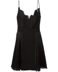 schwarzes Spitze Trägerkleid von Givenchy