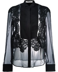schwarzes Spitzehemd von Givenchy