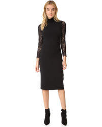 schwarzes Spitzekleid von Alice + Olivia