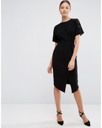 schwarzes Spitzekleid von Asos