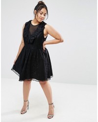 schwarzes Spitzekleid von Asos