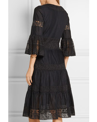 schwarzes Spitzekleid von Temperley London