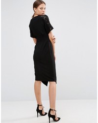 schwarzes Spitzekleid von Asos